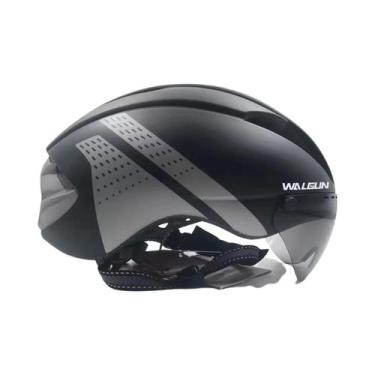 Imagem de Capacete De Bicicleta Unissex Com Lente Substituível Para Competição D