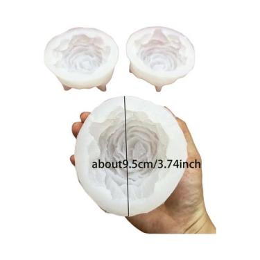 Imagem de Molde De Silicone Grande Para Vela Em Forma De Flor De Peônia, Ferrame