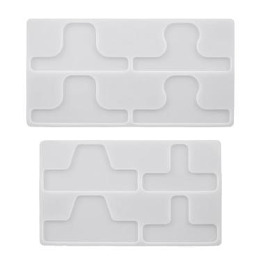 Imagem de Molde de resina com clipe com 2 estilos, clipes de marcadores de livro moldes de silicone com pasta de 20 peças, molde de resina UV clipe PP dá aos seus documentos de escritório um estilo único