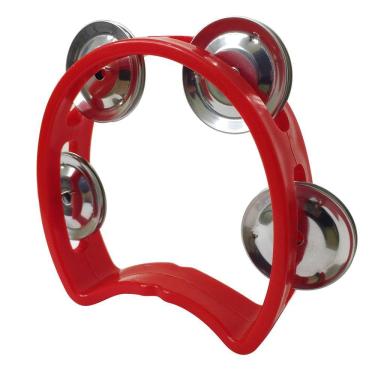 Imagem de Pandeiro Meia Lua Infantil Vermelho New York