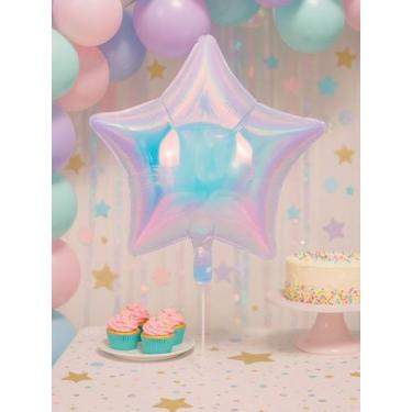 Imagem de Balão Metalizado Estrela 45cm Festa Decoração Aniversario - Crgfestas