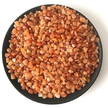 Imagem de Cristal natural áspero 100g cascalhos vermelhos cristais de quartzo Reiki materiais de decoração de casa pedras naturais e minerais decoração de casa (cor: 100g, tamanho: aprox. 7-9 cm)