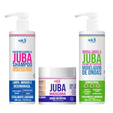 Imagem de Kit Widi Care Juba - Shampoo + Máscara Hidro Nutritiva + Creme de Pentear Ondulando 500g