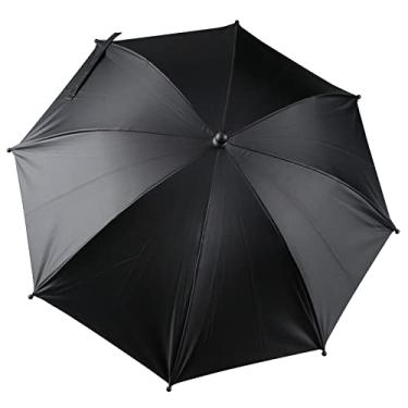 Imagem de Guarda-sol Universal para Carrinho de Bebê com Proteção UV Giratório 360 Toldo Solar Passeio Apoio Instalação Fácil Revestimento Vinil