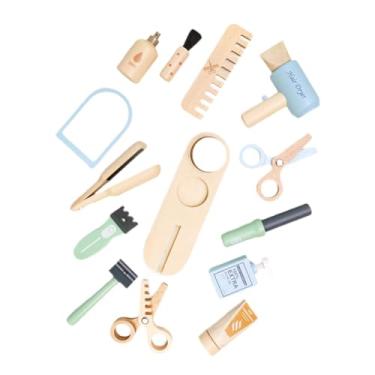 Imagem de JWQFBC Brinquedo de Salão de Cabeleireiro para Meninas, Conjunto de Salão de Beleza com Bolsa de Armazenamento, Ferramentas de Corte, Secador de Cabelo, Conj