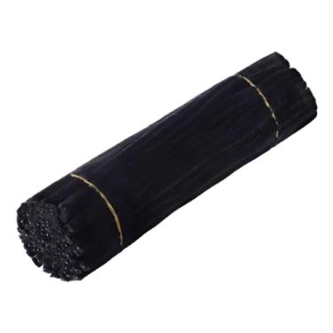 Imagem de rockible Kit para fazer buquês de flores artesanais com limpadores de cachimbo, ideal para festivais, Preto