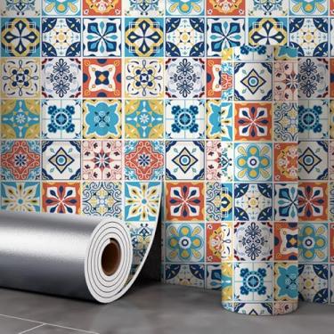 Imagem de Papel de parede dourado autoadesivo imitação de mármore efeito papel de parede para cozinhas e banheiros à prova d'água e à prova de umidade adequado para renovação de móveis estilo marroquino