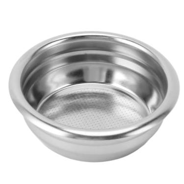 Imagem de Cesta portátil de café em aço inoxidável 58 mm 2 xícaras Cesta de filtro de camada única para máquina de café portátil Home Barista Espresso Acessórios 2 peças