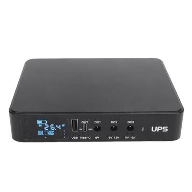 Imagem de Hyuduo Fonte de Alimentação UPS Com Display Digital, Bateria Reserva de 9000mAh para Câmeras de Segurança e Roteadores, Fonte de Alimentação Contínua Com Saída USB Tipo C (Plugue UE)