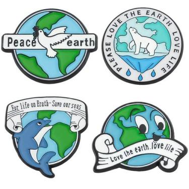 Imagem de Conjunto de pinos de broche Earth Protection Creative Alloy Lapel - yi