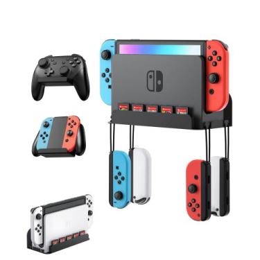 Imagem de Soporte de Pared para Nintendo Switch/Switch OLED + 2 Soportes para Co