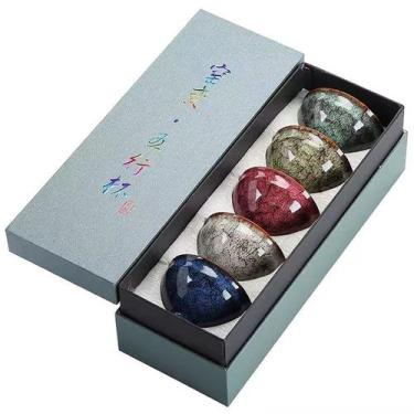 Imagem de Conjunto de xícaras de chá Lxuwbd Ceramic Chinese Kung Fu Estilo Japon