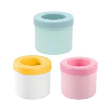 Imagem de Molde De Silicone Redondo Para Gelo De Verão, Balde De Gelo DIY, Ferra