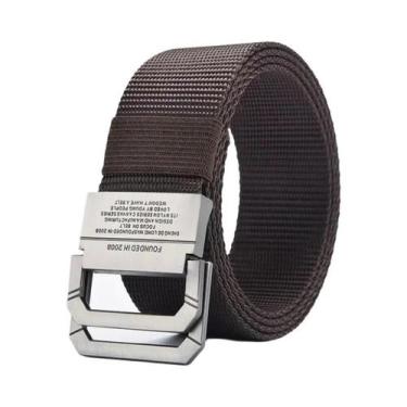 Imagem de Cinto Masculino Ajustável Com Fivela De Liga, Lona De Nylon Para Jeans