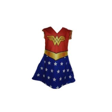 Imagem de Fantasia Roupa Infantil Menina Heroína Com Capa - Fashion Style Infini