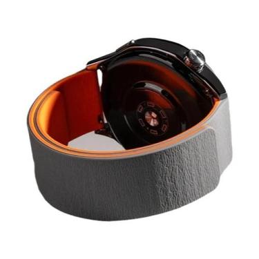 Imagem de Pulseira Magnética De Silicone Com Padrão Lichia 18/20/22mm Para Samsu