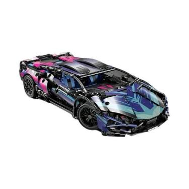 Imagem de Blocos De Montar De Carro De Corrida Com 1635 Peças, Supercarro Clássi