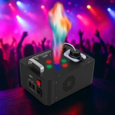 Imagem de Máquina de Fumaça 1200W com LED Colorido Controle Remoto Efeito Especi