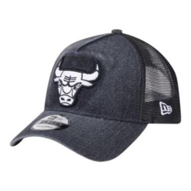 Imagem de Boné New Era 940AF Trucker Wshd Chicago Bulls Preto-Masculino