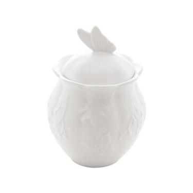 Imagem de Açucareiro Butterfly Flower de Porcelana New Bone 370ml - Lyor