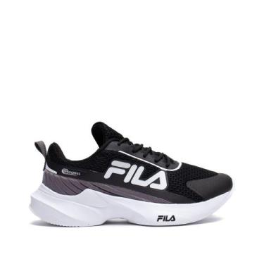 Imagem de Tênis Infantil Fila Progress Preto/branco, Preto, Branco, 34