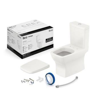 Imagem de Kit de Bacia com Caixa Assento Termofixo com Queda Amortecida e Comple