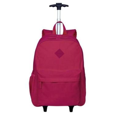 Imagem de Mochila Sestini Com Rodinha Externo Rolling Crinkle Pink