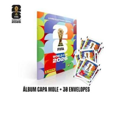 Imagem de Álbum Capa Cartão (Mole) + 30 Envelopes c/ 7 Figurinhas Cada - FIFA WO