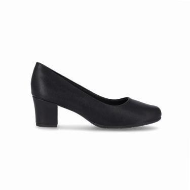 Imagem de Sapato Scarpin Piccadilly Laura Salto Médio, Preto, 38