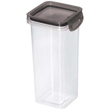Imagem de Porta Condimentos Quadrado Trava Mais 1,24Litros Cristal 013646 Plasút