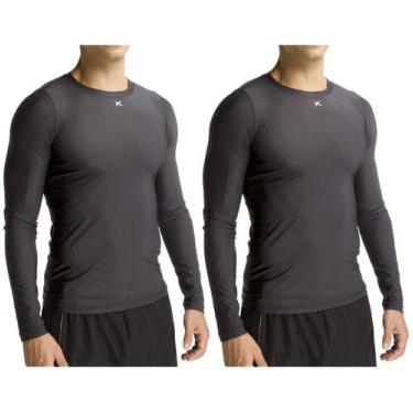 Imagem de Camisa Térmica Proteção UV Segunda Pele Compressão Tamanho Normal e Pl