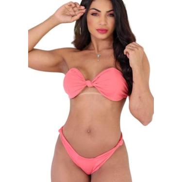 Imagem de Biquiní sem alça sem Bojo Calcinha fechada - Penelópe Joy, Rosa, G
