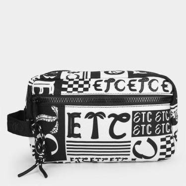 Imagem de Necessaire Farm Amo Tipográfico Pb Feminina, Preto, Branco, Único
