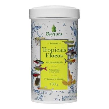 Imagem de Ração Para Peixes Poytara Tropical Flocos 130gr - Congratulations Stor