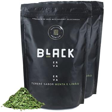 Imagem de 1KG ERVA MATE PARA TERERÉ BLACK ERVA 2 PACOTES ESCOLHA O SABOR (Menta e Limão)