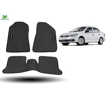 Imagem de Tapete Borracha Voyage Com Traseiro Interiço 3 Peças Bordado