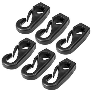 Imagem de Qudai 6 Pcs Kayak Bungee Cord Ganchos Clips Chicote Ganchos para Kayak Canoe Choque Corda Bungee Corda Linha