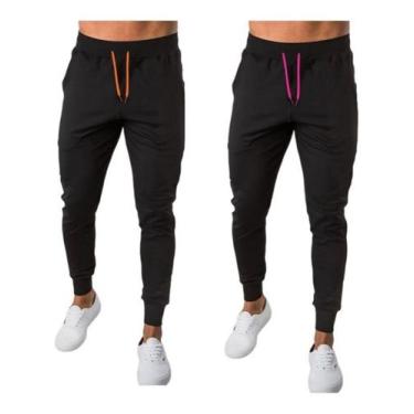 Imagem de Combo 2 Calças Moletons Masculinos Flanelado Modelo Jogger - Opice