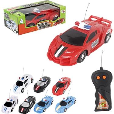 Imagem de Carrinho de Controle Remoto, Wellmix, Police, 3 Funções, Multicor