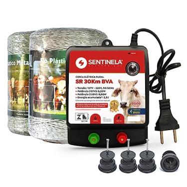Imagem de Kit Eletrificador SR 30km + 100 Isolador + 250m Fio Eletroplástico (Enrolado)
