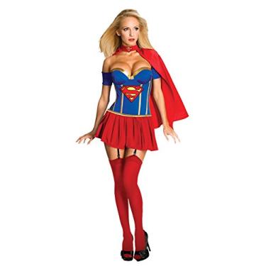 Imagem de Fantasia espartilho Supergirl - Grande - Tamanho do vestido, Multicolorido, 10-14
