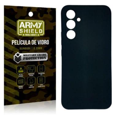 Imagem de Capa Capinha Preta Samsung M14 + Película De Vidro 3D - Armyshield