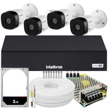 Imagem de Kit Cftv 4 Cameras Full Hd VHL 1220 Dvr Intelbras 1004-C 1TB