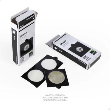 Imagem de 6 Cx Coins Holder Porta Moedas Preto Autocolante Leuchtturm 20mm