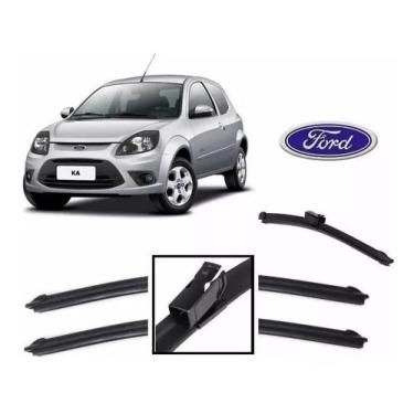 Imagem de Kit 3 palhetas parabrisa ianteiras e traseira ford focus 2008 Ate 2012