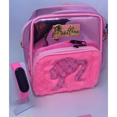 Imagem de Kit Relógio Digital Led Prova água Silicone + Mochila Bolsa Princesa d