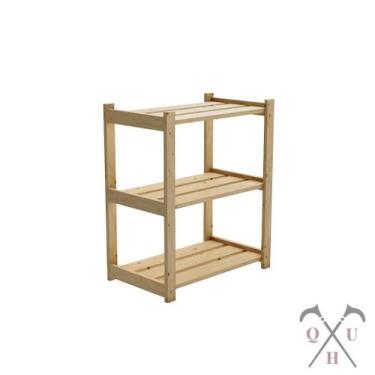 Imagem de Estante 3 Prateleiras Madeira Pinus P/ Banheiro Lavanderia - Technox