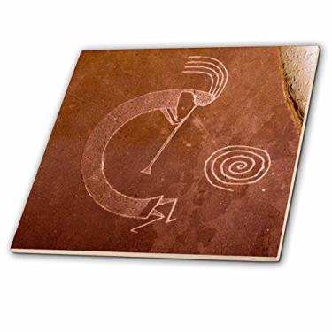 Imagem de 3dRose Pictogramas dos índios Pueblo, Native American-US32 AWY0010-Angel Wynn-Azulejo de cerâmica, 6" (ct_92520_2), Multicolorido