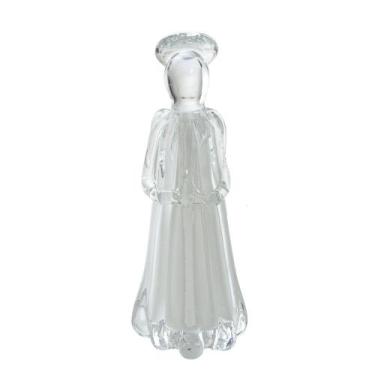 Imagem de Escultura Decorativa Anjo Vidro Branco 8,5x9,5x27cm - E. I.
