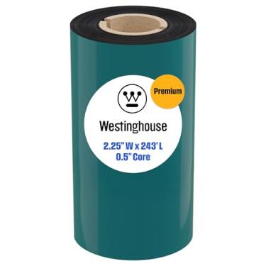 Imagem de Westinghouse Adesivos premium para troca de óleo fita de resina 5,7 cm x 243'. Núcleo de 1,3 cm, 57 mm x 74 m. Transferência térmica, cuidados de saúde, fabricação, adesivo de laboratórios